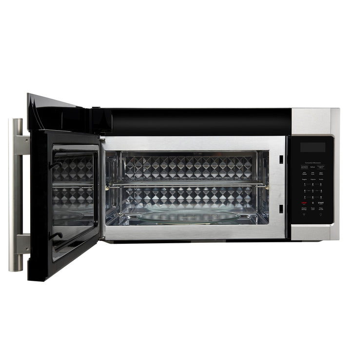 Forno Fornace 30-Inch Over the Range Convection Microwave, Stainless Steel – 1.5 cu.ft, 300 CFM Vent, Touch Control, LED Light
