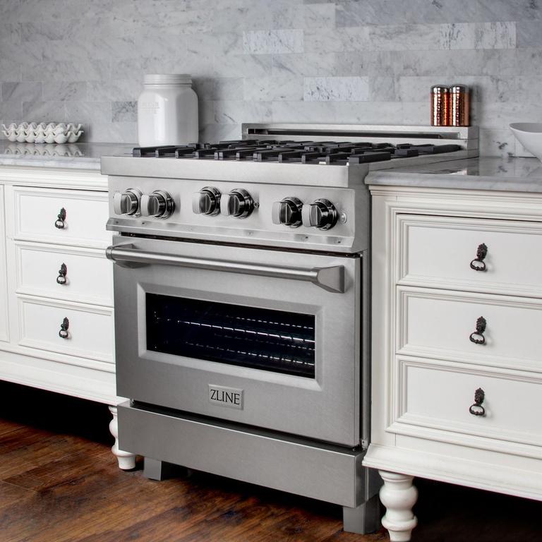 ZLINE 30" 2 Piece Autograph Edition Stainless Steel Range &amp; Range Hood