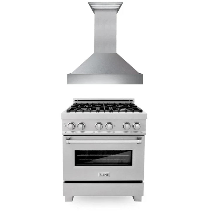 ZLINE Professional Kitchen Packages – 48", 36", and 30" Dual Fuel Range and Wall Mount Range Hood Bundles