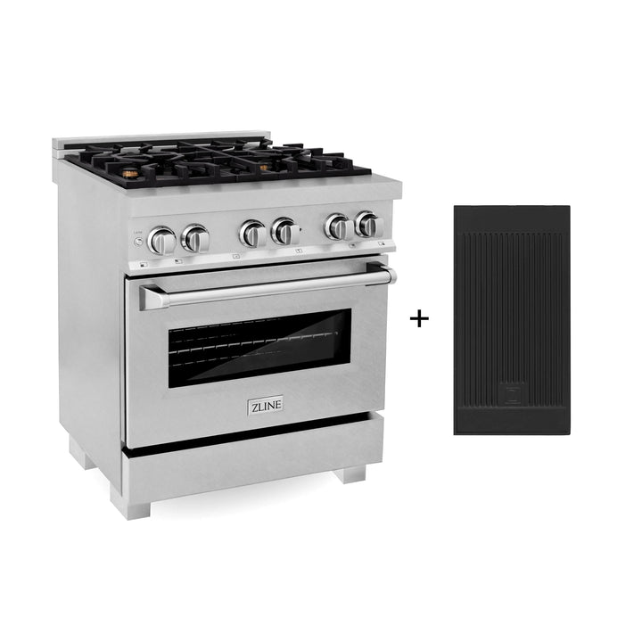 ZLINE Legacy Dual Fuel Ranges in Satin Stainless Steel with Brass Burners &amp; Griddle – 30", 36", &amp; 48"