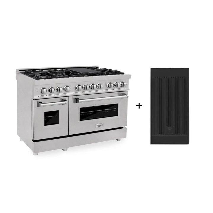 ZLINE Legacy Dual Fuel Ranges in Satin Stainless Steel with Built-In Griddle – 30", 36", &amp; 48"