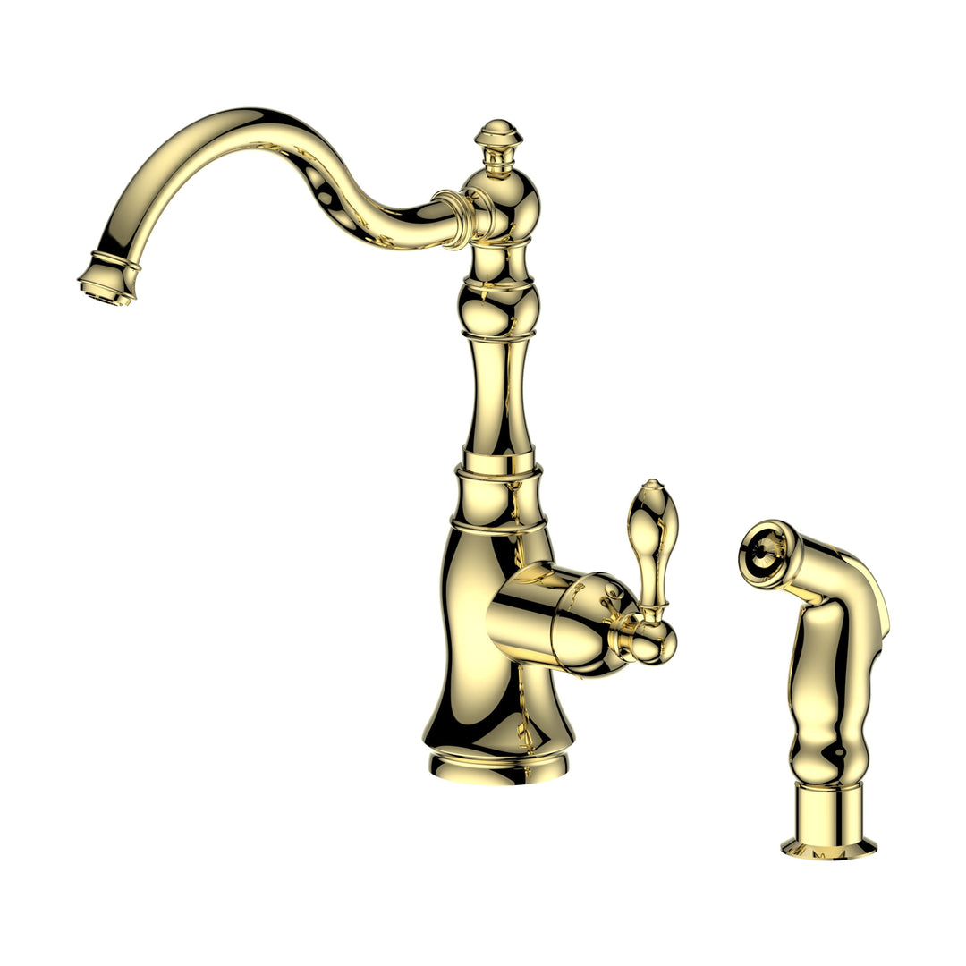 ZLINE Rembrandt Kitchen Faucet in Polished Gold, REM-KF-PG