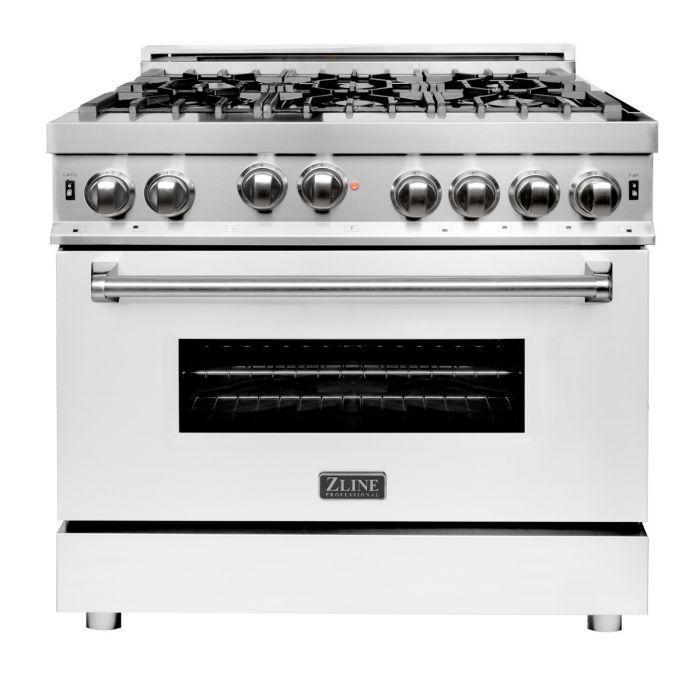 ZLINE 36" 2 Piece Autograph Edition Stainless Steel Range &amp; Range Hood