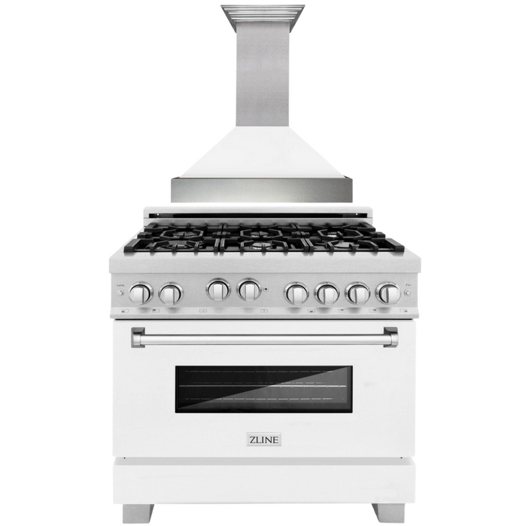 ZLINE 36" 2 Piece Autograph Edition Stainless Steel Range &amp; Range Hood