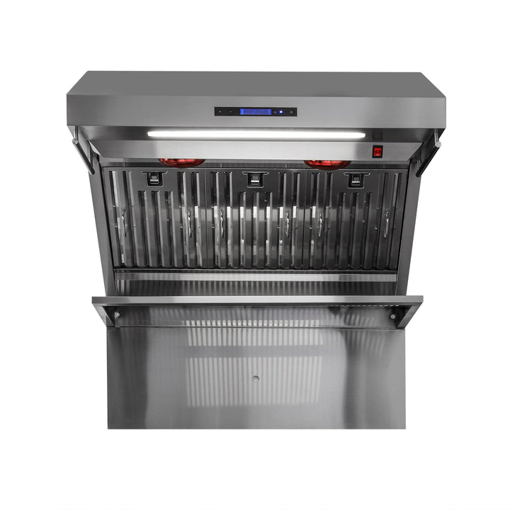 Forno Savona 36-Inch Wall Mount Range Hood, Baffle Filters, Backsplash Included