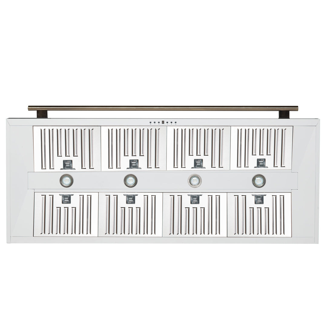 Forno Aria 60 Inch Wall-Mounted Range Hood in White