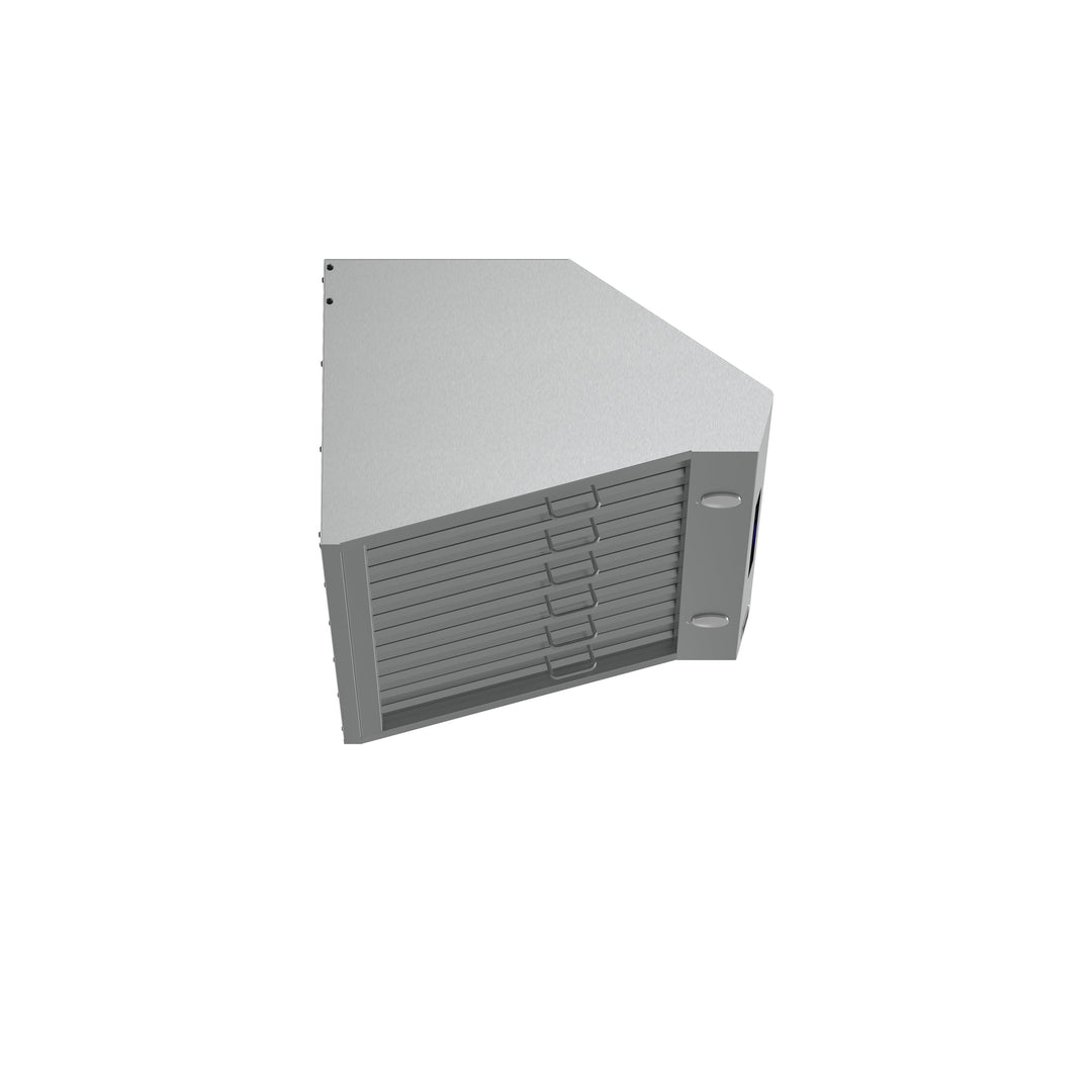 Forno Palazzo 36-Inch Wall Mounted Range Hood, Stainless Steel, Heavy Duty Baffle Filters, Remote Control
