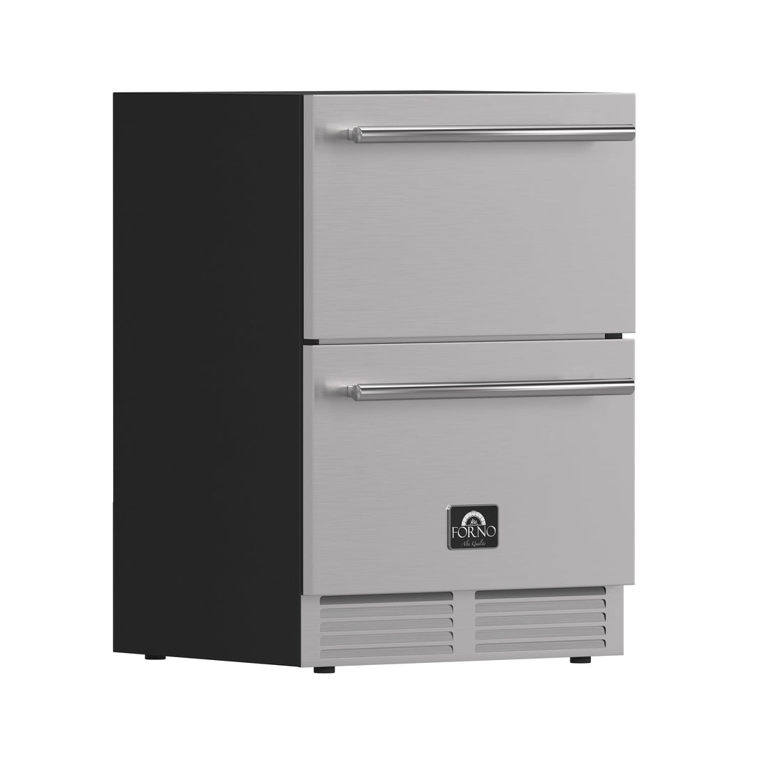 Forno Cosenza 24" Built-In Drawer Freezer with Ice Maker, 4.69 cu.ft.