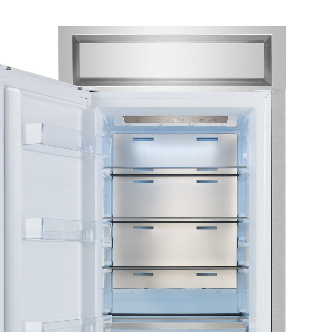 Forno Maderno 28-Inch Built-In Convertible Refrigerator, 13.6 cu.ft, Left Swing, Decorative Grill, ENERGY STAR Certified