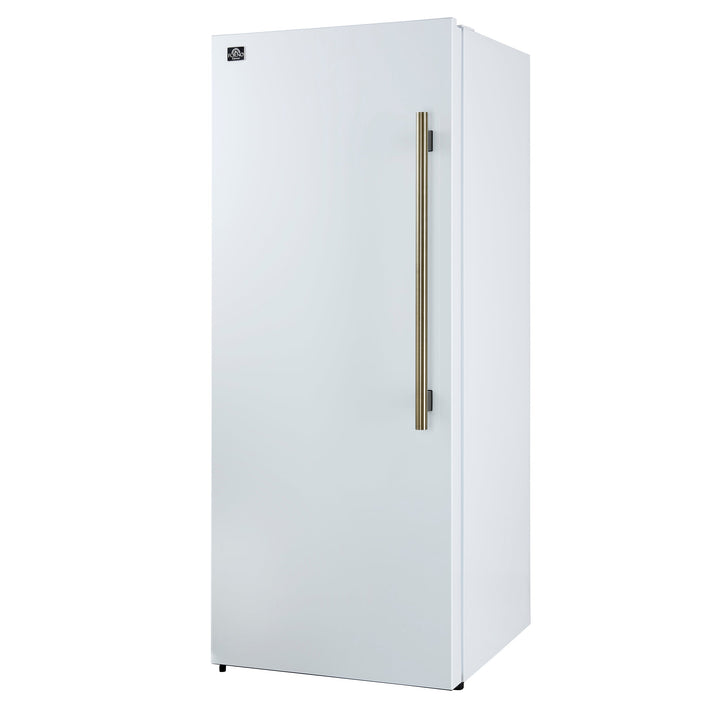 Forno Maderno 28" Built-In Convertible Refrigerator in White, 13.6 cu.ft. Left Swing with Decorative Grill - 32" Wide