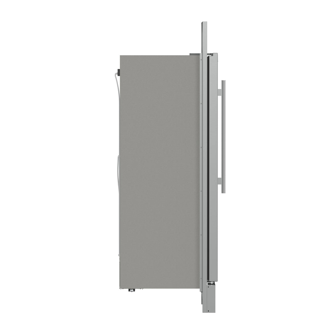 Forno Fortezza 32 Inch Left-Swing Freezer with Trim Kit, Stainless Steel, with Automatic Ice Maker