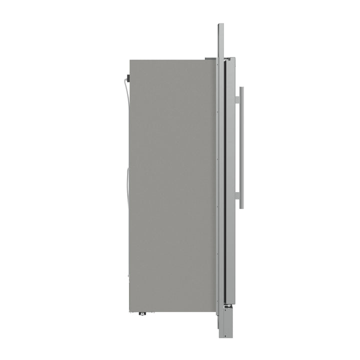 Forno Fortezza 32 Inch Left-Swing Freezer with Trim Kit, Stainless Steel, with Automatic Ice Maker