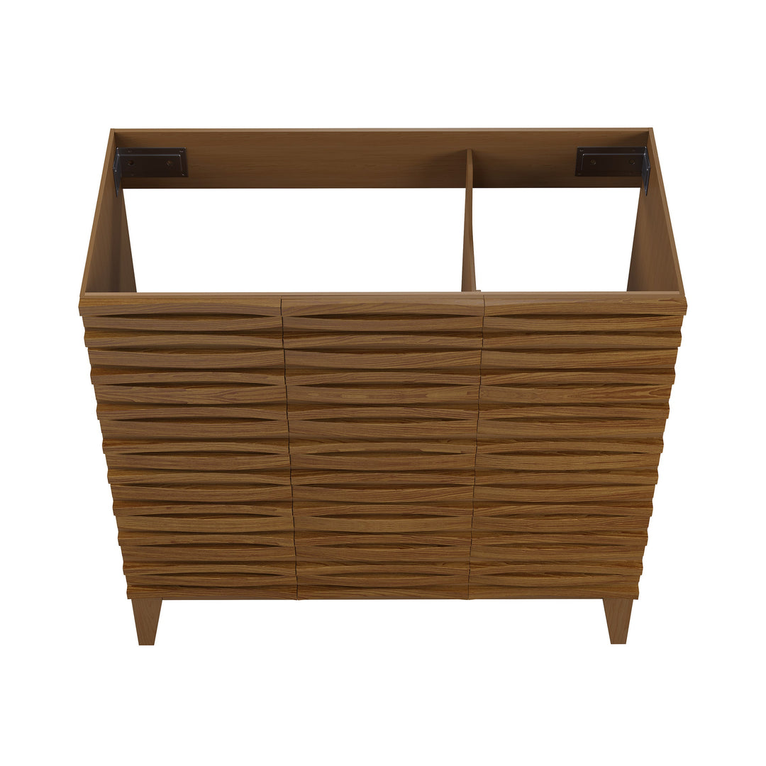 Cascade 36'' Bathroom Vanity in Brown Oak - Cabinet