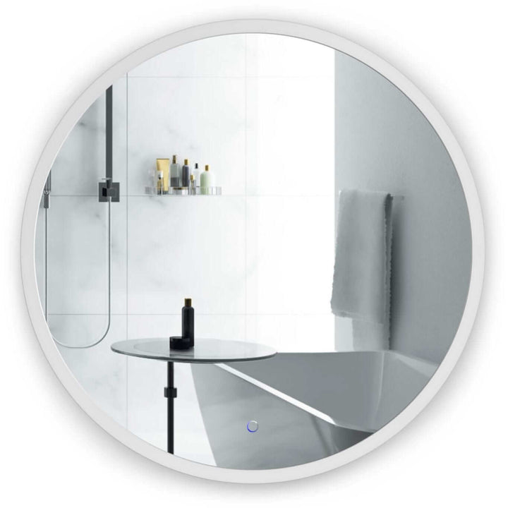 Krugg Sol 42" Round LED Bathroom Mirror - Dimmer & Defogger