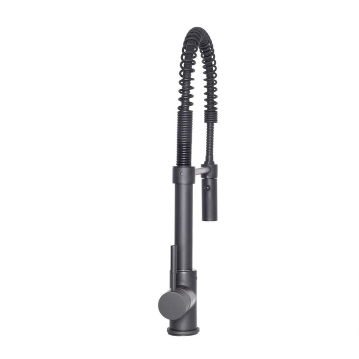 ZLINE Autograph Edition Sierra Pull Down Spring Single Handle Kitchen Faucet in Matte Black (SRA-KF-MB)