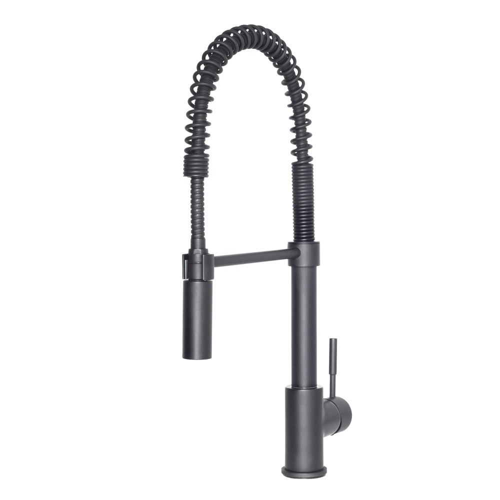ZLINE Autograph Edition Sierra Pull Down Spring Single Handle Kitchen Faucet in Matte Black (SRA-KF-MB)