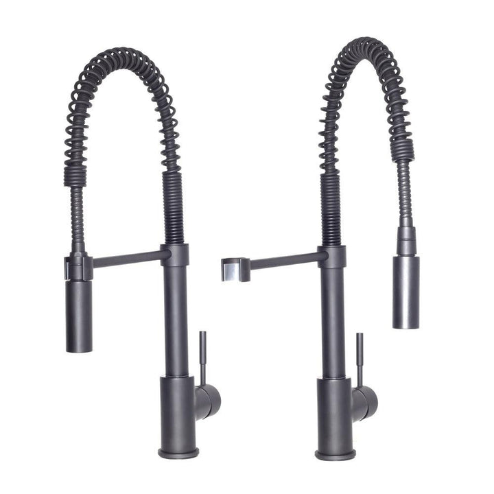 ZLINE Autograph Edition Sierra Pull Down Spring Single Handle Kitchen Faucet in Matte Black (SRA-KF-MB)