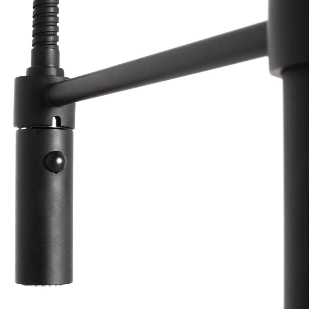 ZLINE Autograph Edition Sierra Pull Down Spring Single Handle Kitchen Faucet in Matte Black (SRA-KF-MB)