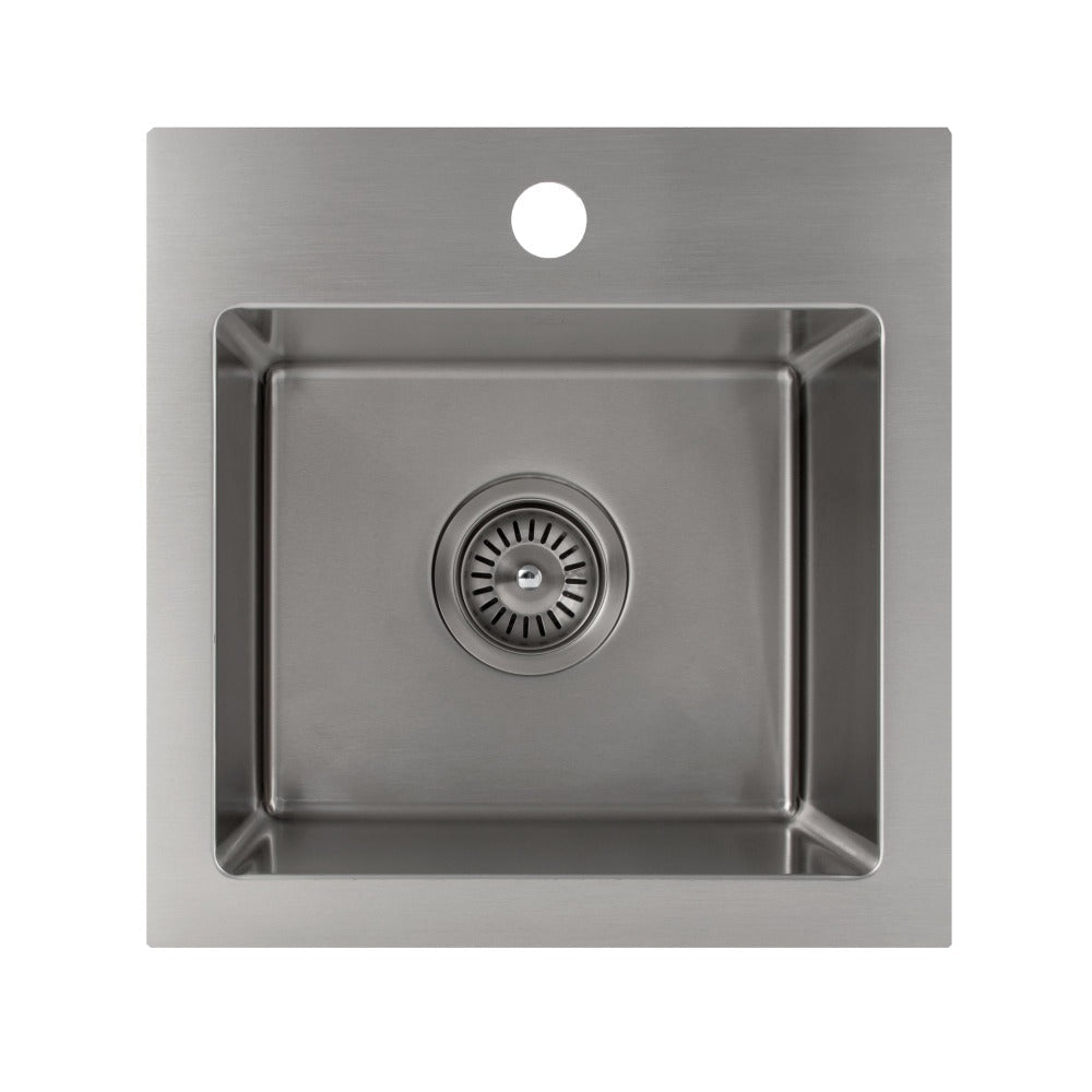 ZLINE 15 in. Donner Topmount Single Bowl Bar Kitchen Sink in Stainless Steel (STS-15)