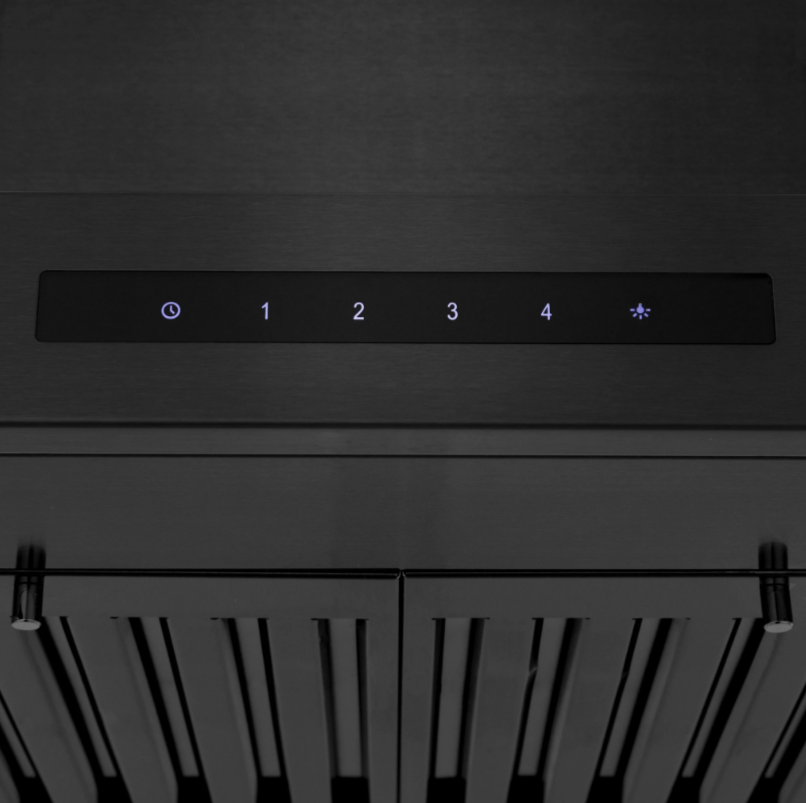 Wall Mount Range Hood in Black Stainless Steel Zline 36 in.