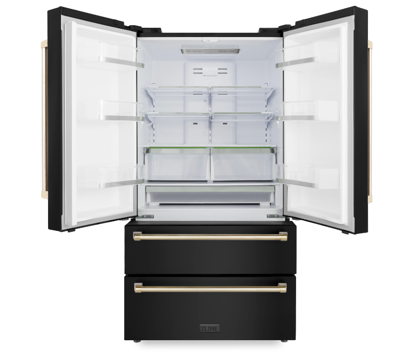 ZLINE 36" Autograph Edition French Door Refrigerator W/ Ice Maker