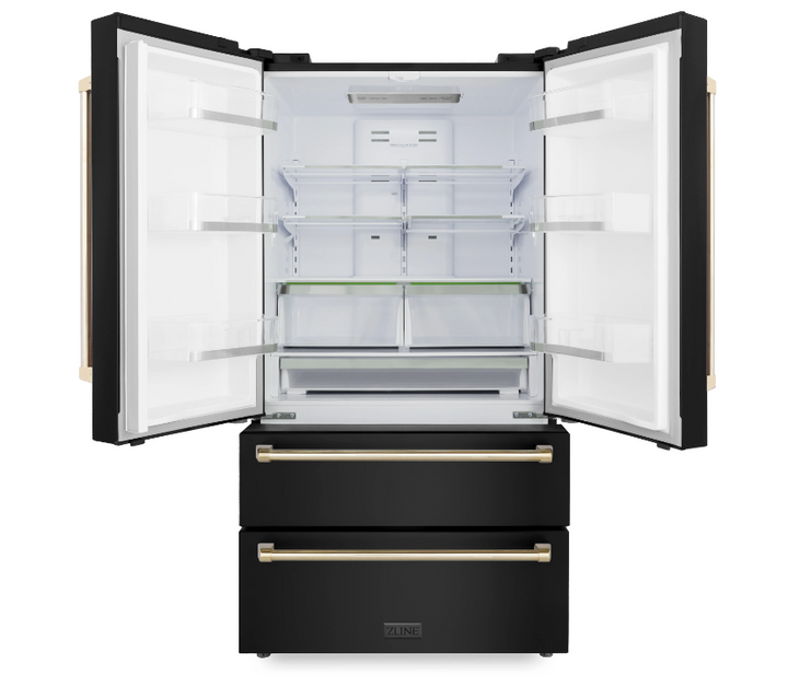 ZLINE 36" Autograph Edition French Door Refrigerator W/ Ice Maker