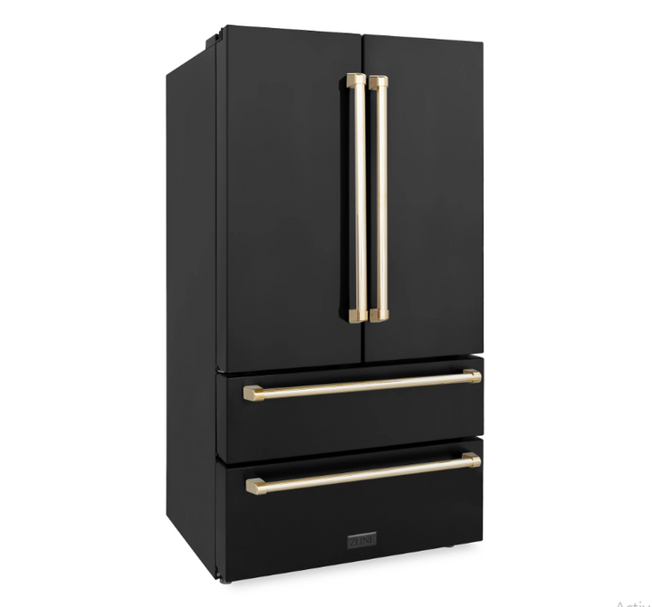 ZLINE 36" Autograph Edition French Door Refrigerator W/ Ice Maker