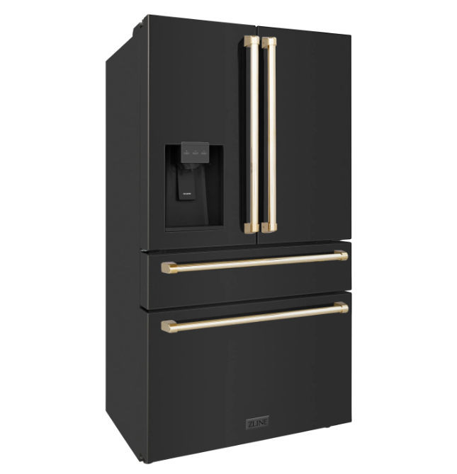 ZLINE 36" 21.6 cu. ft Freestanding French Door Refrigerator With Dispenser