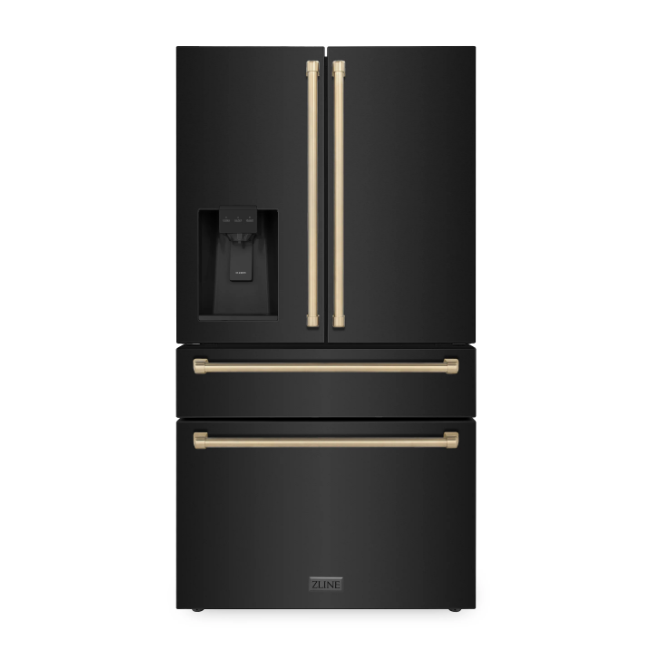 ZLINE 36" 21.6 cu. ft Freestanding French Door Refrigerator With Dispenser