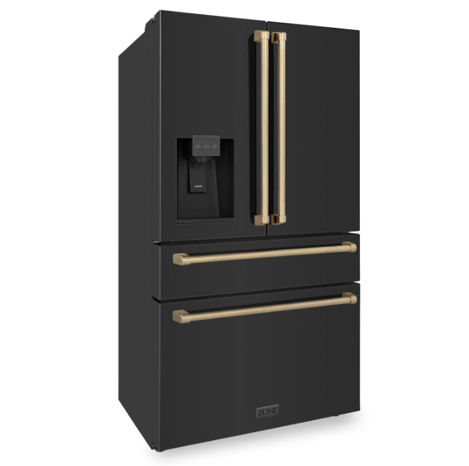 ZLINE 36" 21.6 cu. ft Freestanding French Door Refrigerator With Dispenser