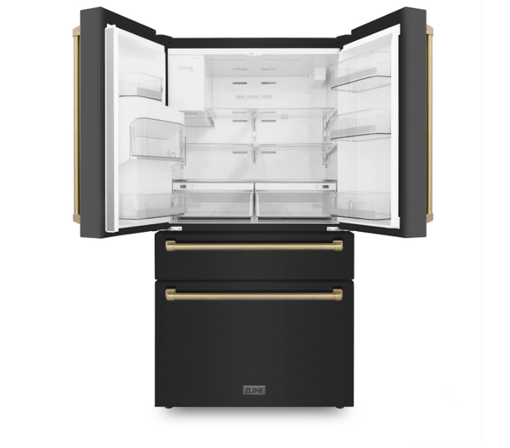 ZLINE 36" 21.6 cu. ft Freestanding French Door Refrigerator With Dispenser