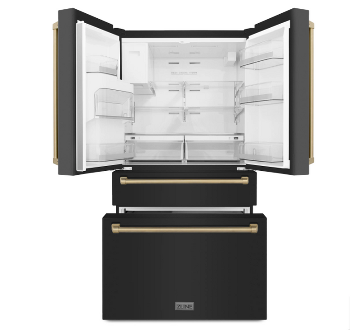 ZLINE 36" 21.6 cu. ft Freestanding French Door Refrigerator With Dispenser