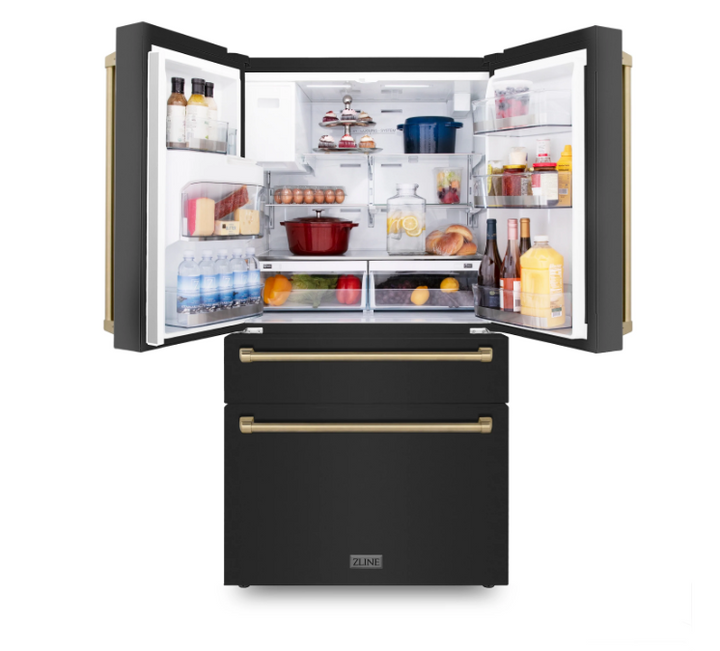 ZLINE 36" 21.6 cu. ft Freestanding French Door Refrigerator With Dispenser