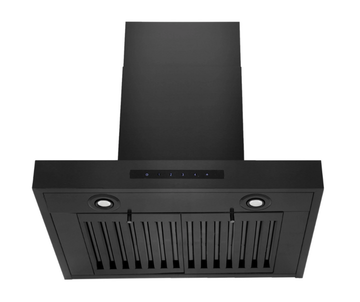 Wall Mount Range Hood in Black Stainless Steel Zline 30 in.