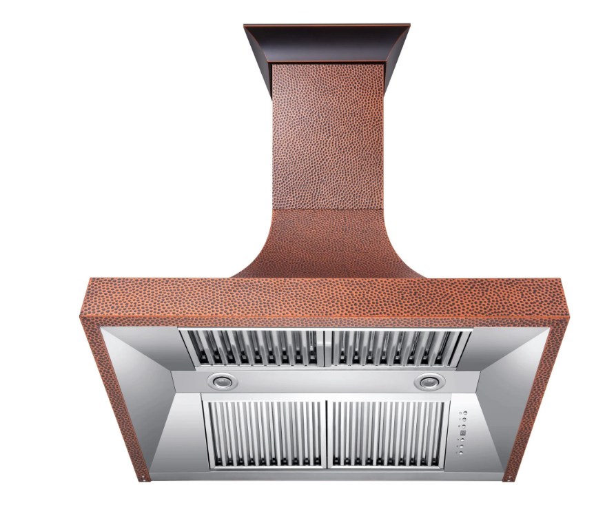 Designer Series Hand-Hammered Copper Finish Wall Range Hood (8632H-30)  ZLINE 30"