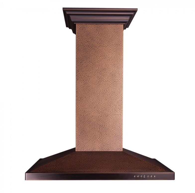 Designer Series Hand Hammered Copper Island Mount Range Hood (8GL2Hi-30)  ZLINE 30 in.