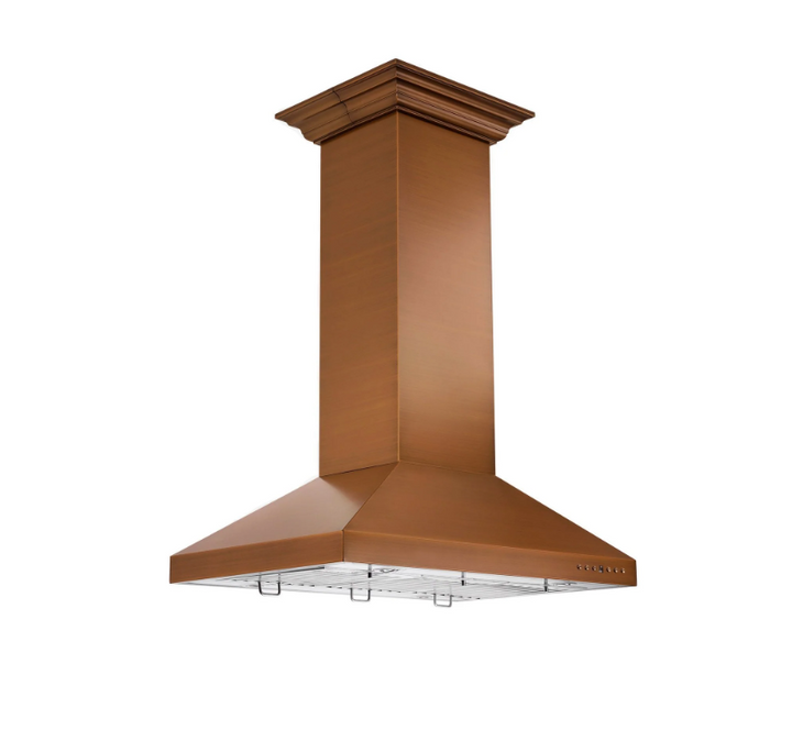 Designer Series Copper Island Mount Range Hood (8KL3iC-36)  ZLINE 36 in.