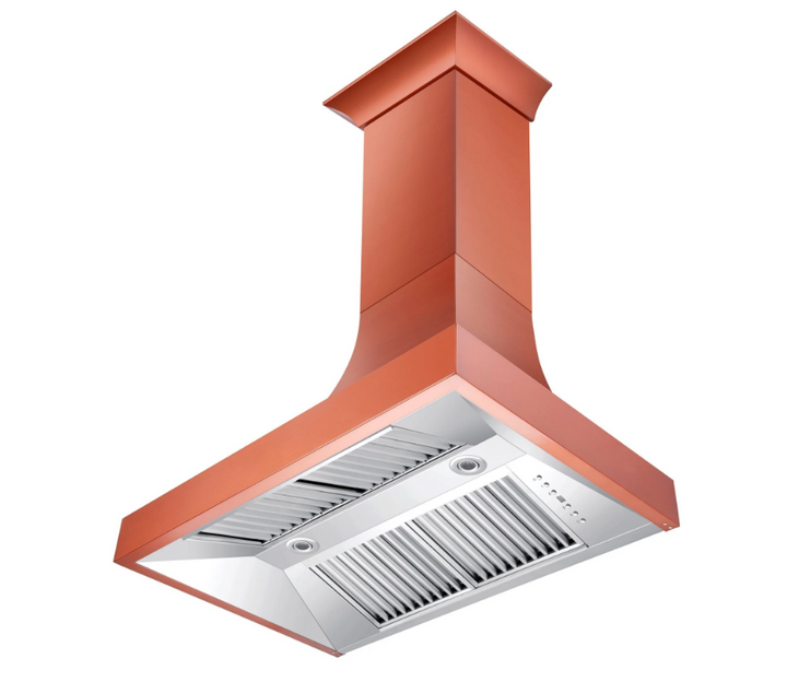 Designer Series Copper Finish Wall Range Hood (8632C-36)  ZLINE 36"