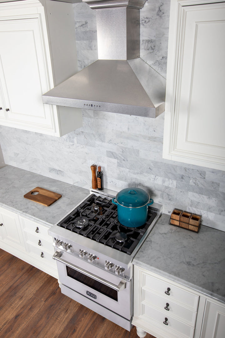 ZLINE 30" Convertible Vent Wall Mount Range Hood in Fingerprint Resistant Stainless Steel (8KL3S-30)