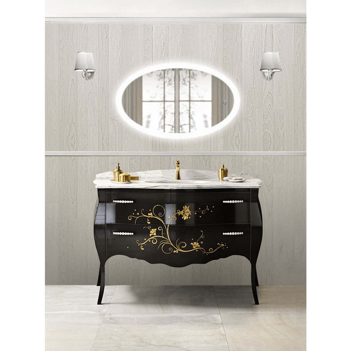 Krugg Sol Oval 22 x 40 LED Bathroom Mirror — Dimmer/Defogger