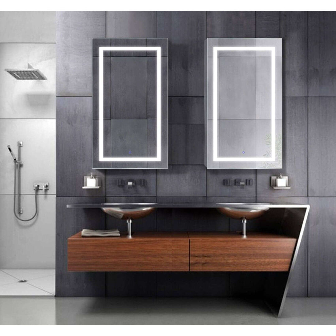 Krugg Svange 24 x 42 LED Medicine Cabinet - Defogger, Dimmer