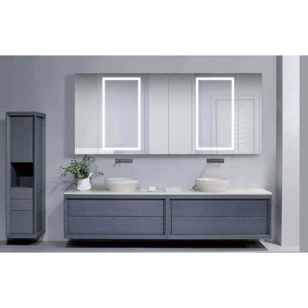 Krugg Svange 9642DLLLRRR 96″ X 42″ LED Medicine Cabinet