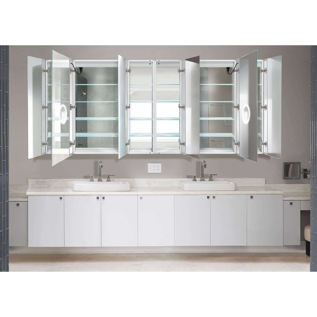 Krugg Svange 9642DLLLRRR 96″ X 42″ LED Medicine Cabinet