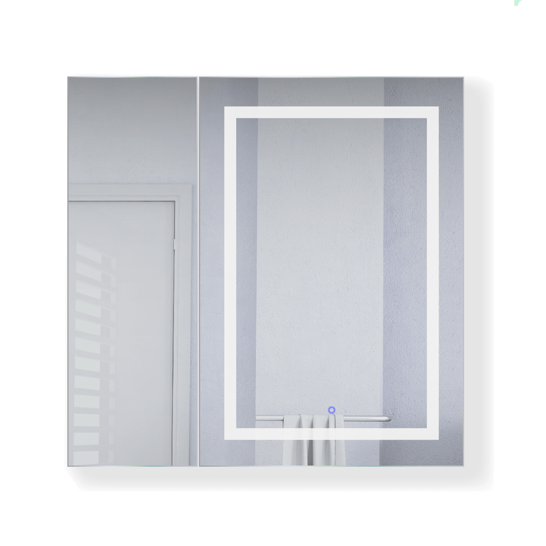 Krugg Svange 36 x 36 LED Medicine Cabinet - Defogger/Dimmer