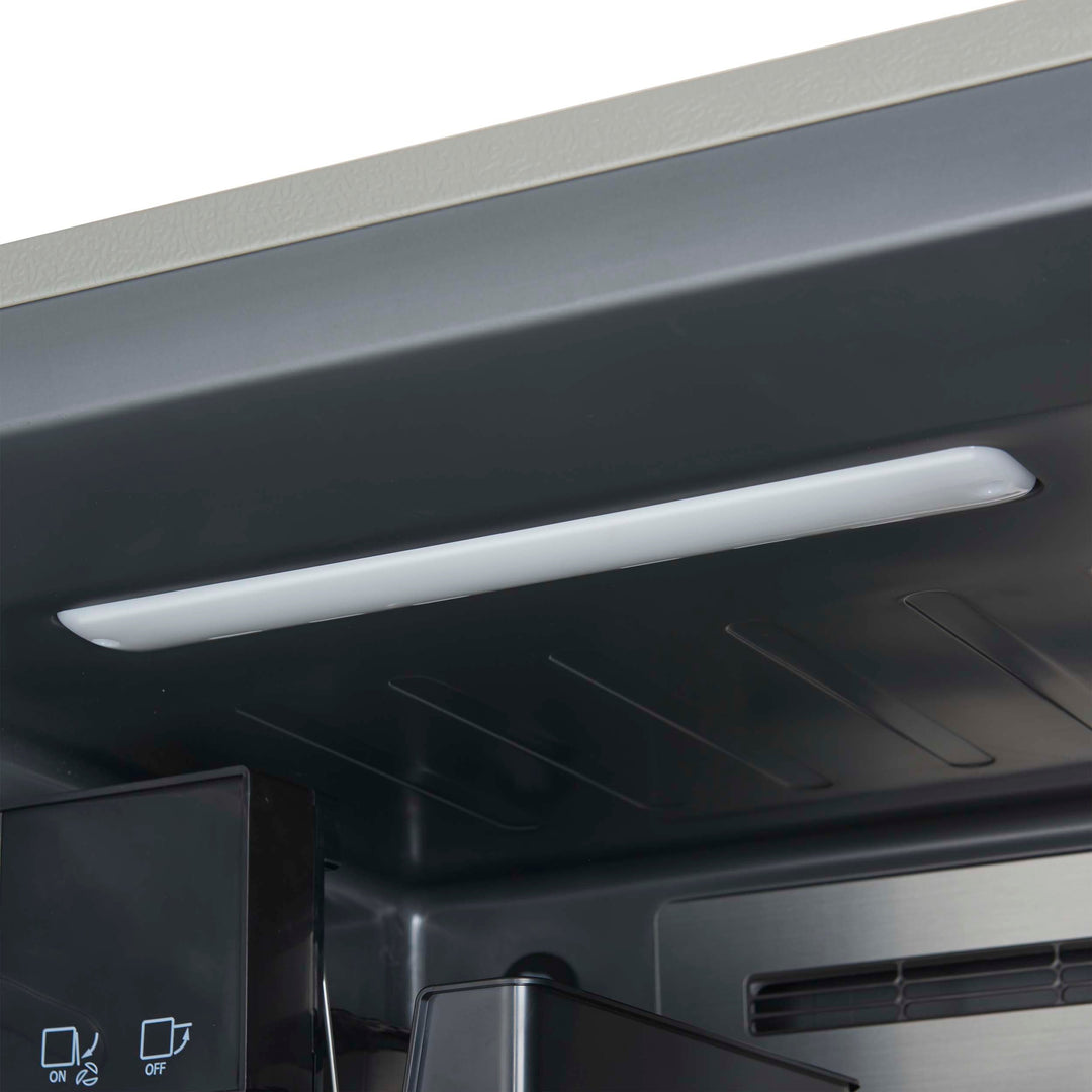 Forno Fortezza 32 Inch Left-Swing Freezer with Standard Trim Grill, Stainless Steel, with Automatic Ice Maker