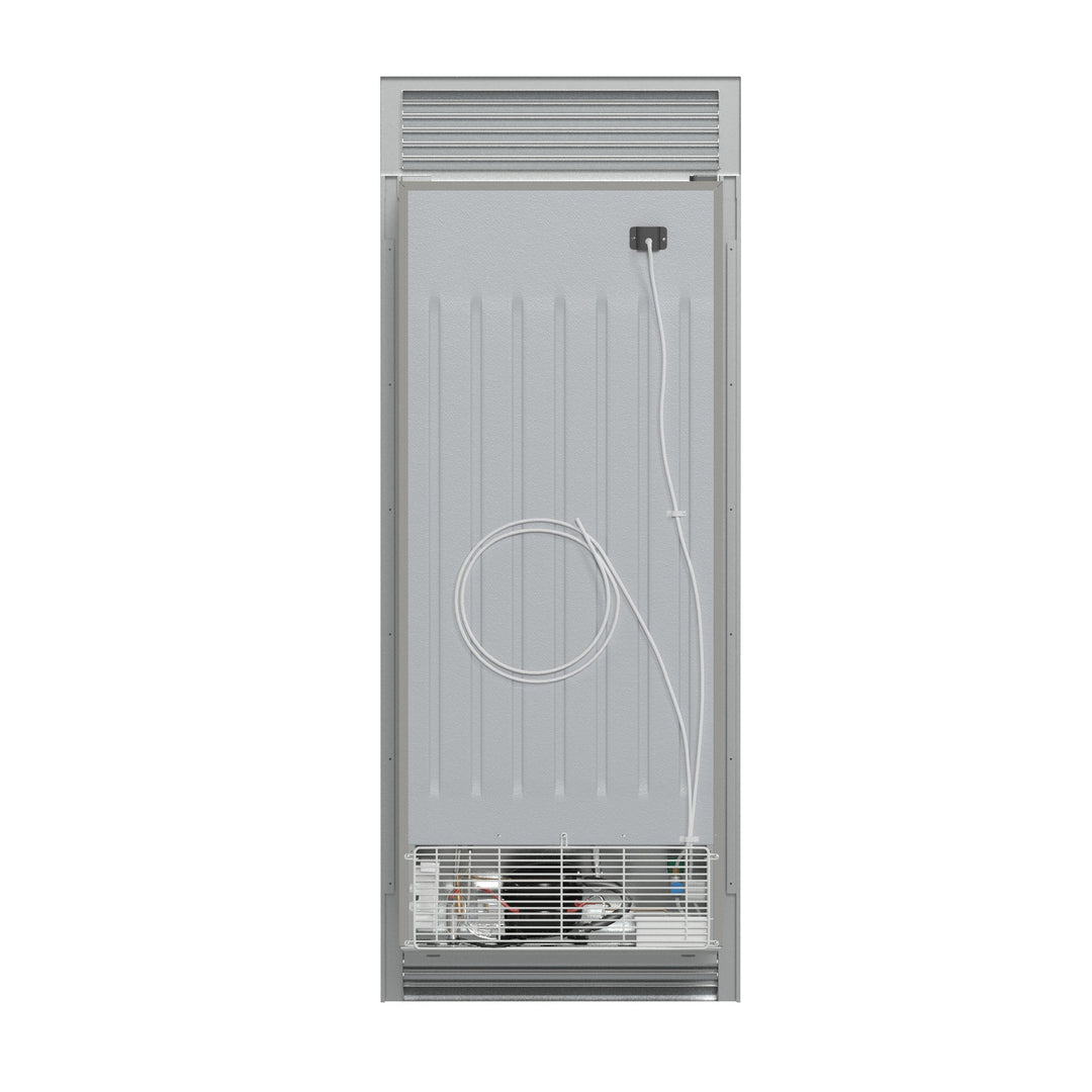 Forno Fortezza 32 Inch Left-Swing Freezer with Standard Trim Grill, Stainless Steel, with Automatic Ice Maker