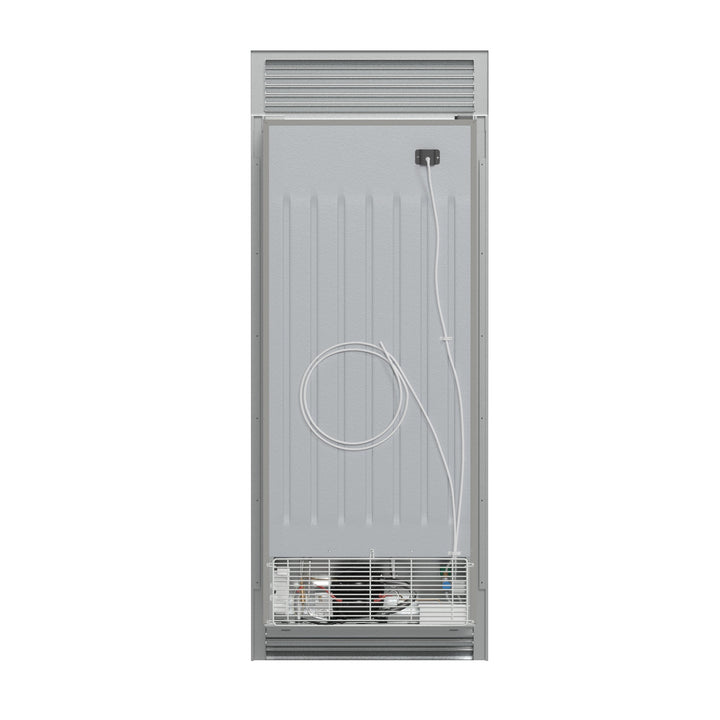 Forno Fortezza 32 Inch Left-Swing Freezer with Standard Trim Grill, Stainless Steel, with Automatic Ice Maker