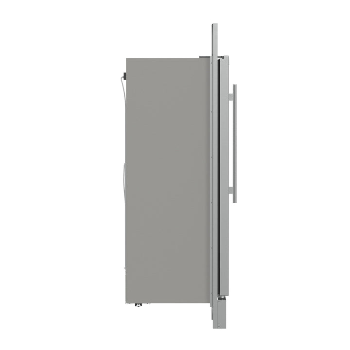 Forno Fortezza 32 Inch Left-Swing Freezer with Standard Trim Grill, Stainless Steel, with Automatic Ice Maker