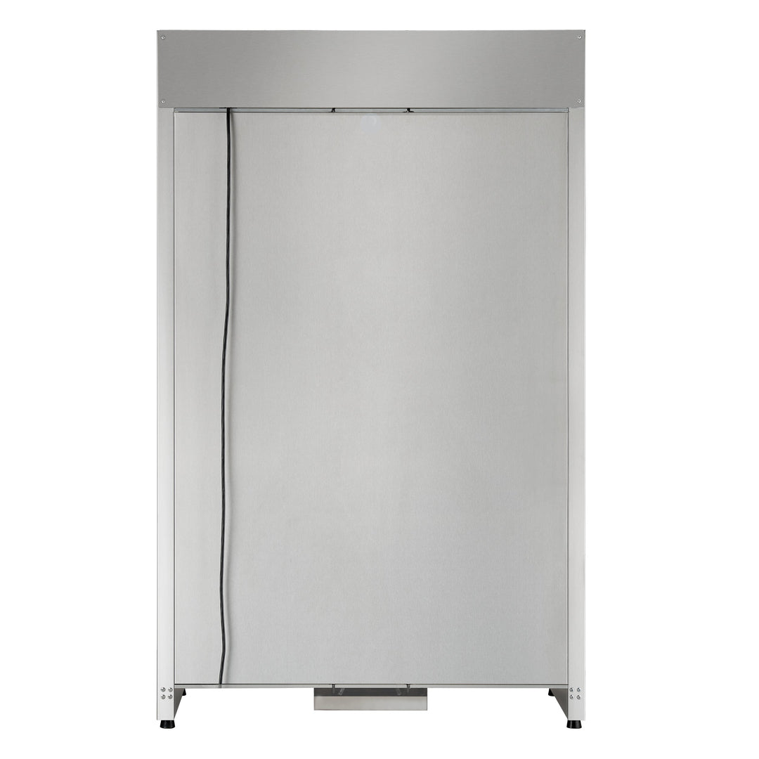 FORNO Abruzzo 48-Inch Dual Zone Wine Cellar, 102 Bottles, 24 cu. ft., Clear Acrylic Holders &amp; Stainless Trim Shelves