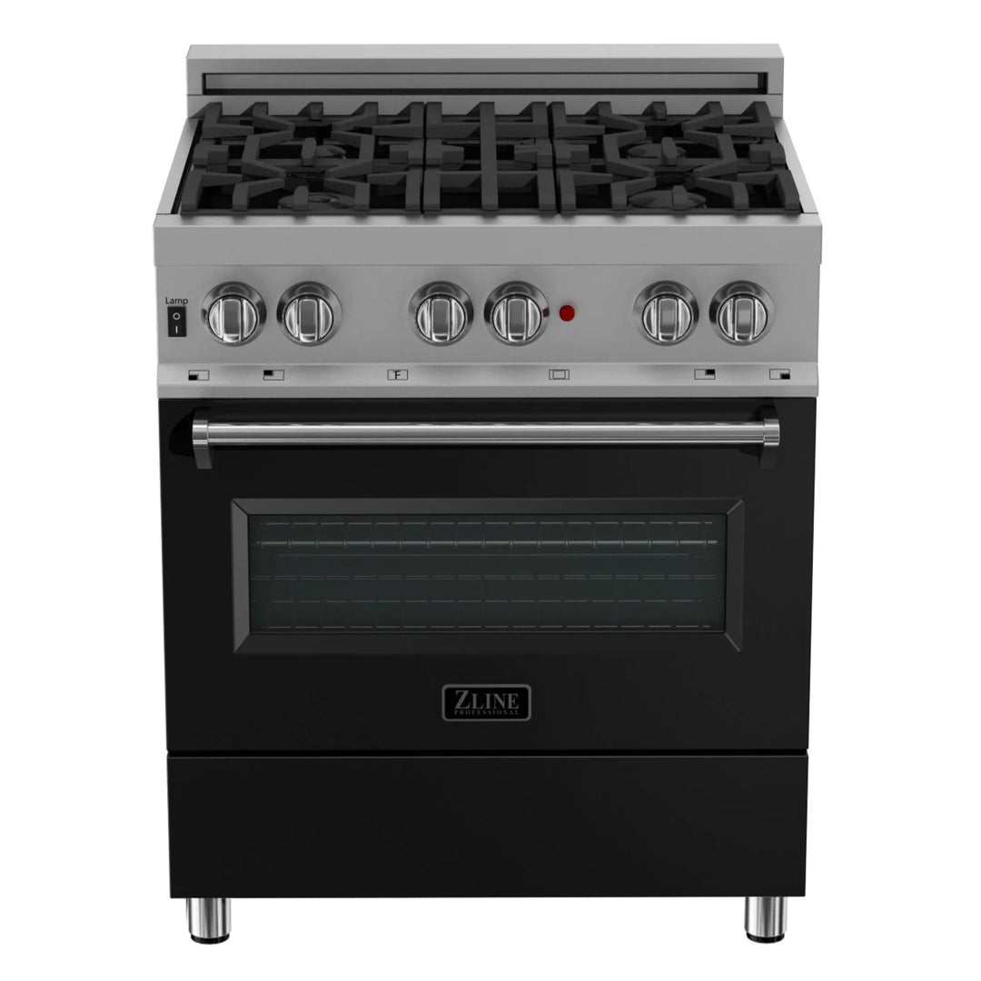 ZLINE Legacy Dual Fuel Range Satin Stainless Series – Blue Gloss, Black Matte, Satin Nickel (RAS-BG, RAS-BLM, RAS-SN)
